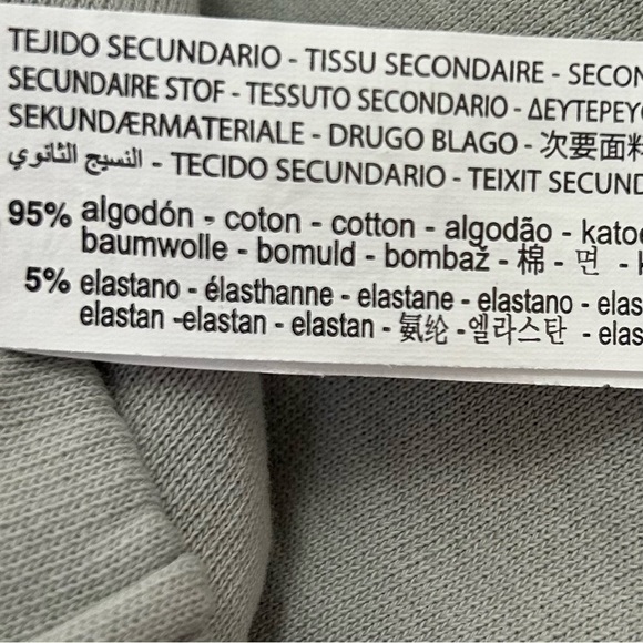 Zara Cropped Gray Sweatshirt Elastic Hem Long Sleeve Pullover Casual Top M - Picture 6 of 8